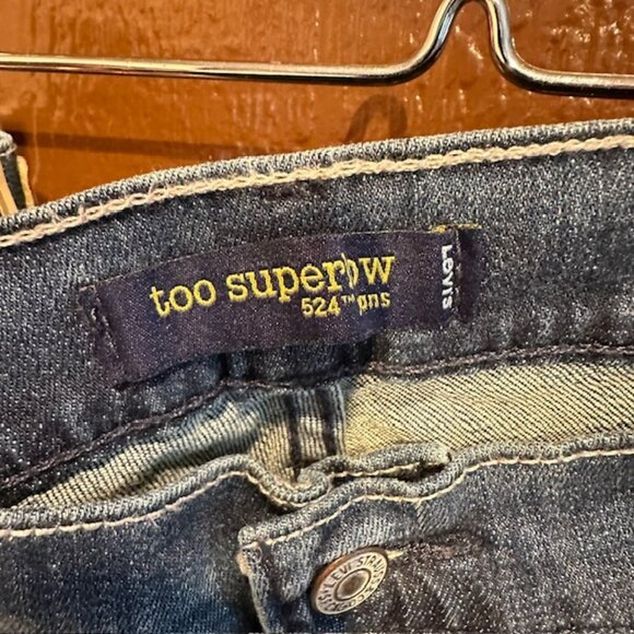 Levi’s 524 too super low bootcut jeans size 17 Medium Juniors - New - Picture 4 of 5